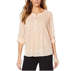 Daniel Rainn Pin Tuck Blouse
